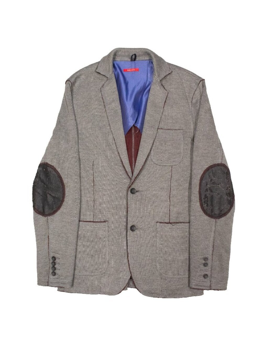Saks Fifth Ave RED Stretch Blazer Grey Sport Coat Soft Medium